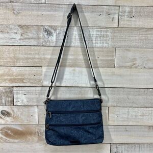 Sakroots Crossbody Purse Artist Circle Repreve Ecotwill Blue Floral‎ Adjustable